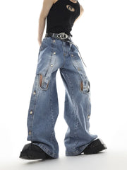 【25s Jun.】Irregular Cutout Jeans