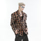 【24s Nov.】High Street Tie-Dye Plaid Loose Suit