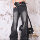 【24s Nov.】Shiny Starry Diamond Raw Edge Jeans