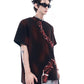 【24s Aug.】Dark Red Spray-dyed Tie T-shirt