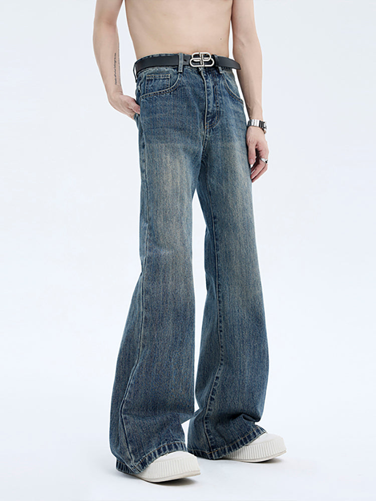 【24s Aug.】Cleanfit Light-colored Raw Pulp Flared Jeans ArtsKoreanMan