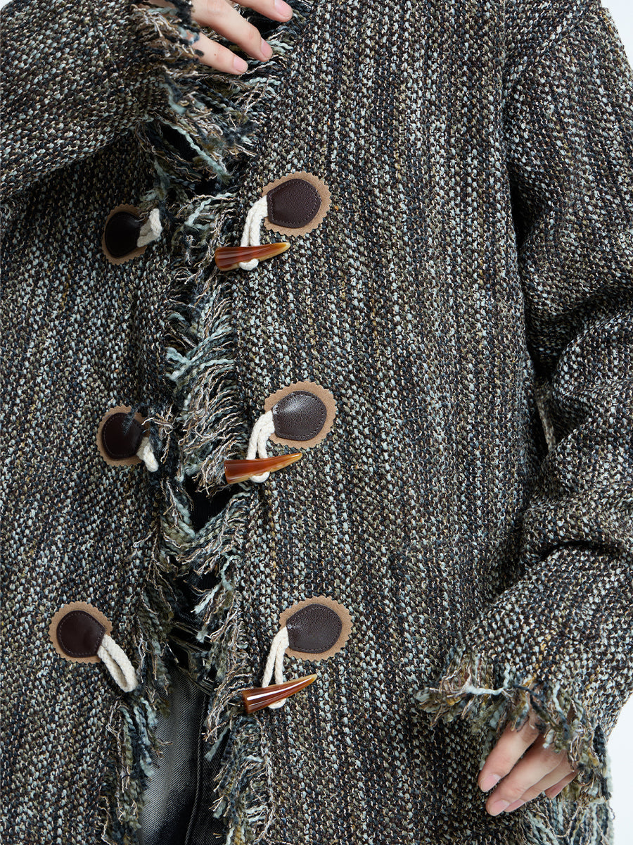 【23s September.】Vintage Braided Raw Trim Unisex Jacket -L
