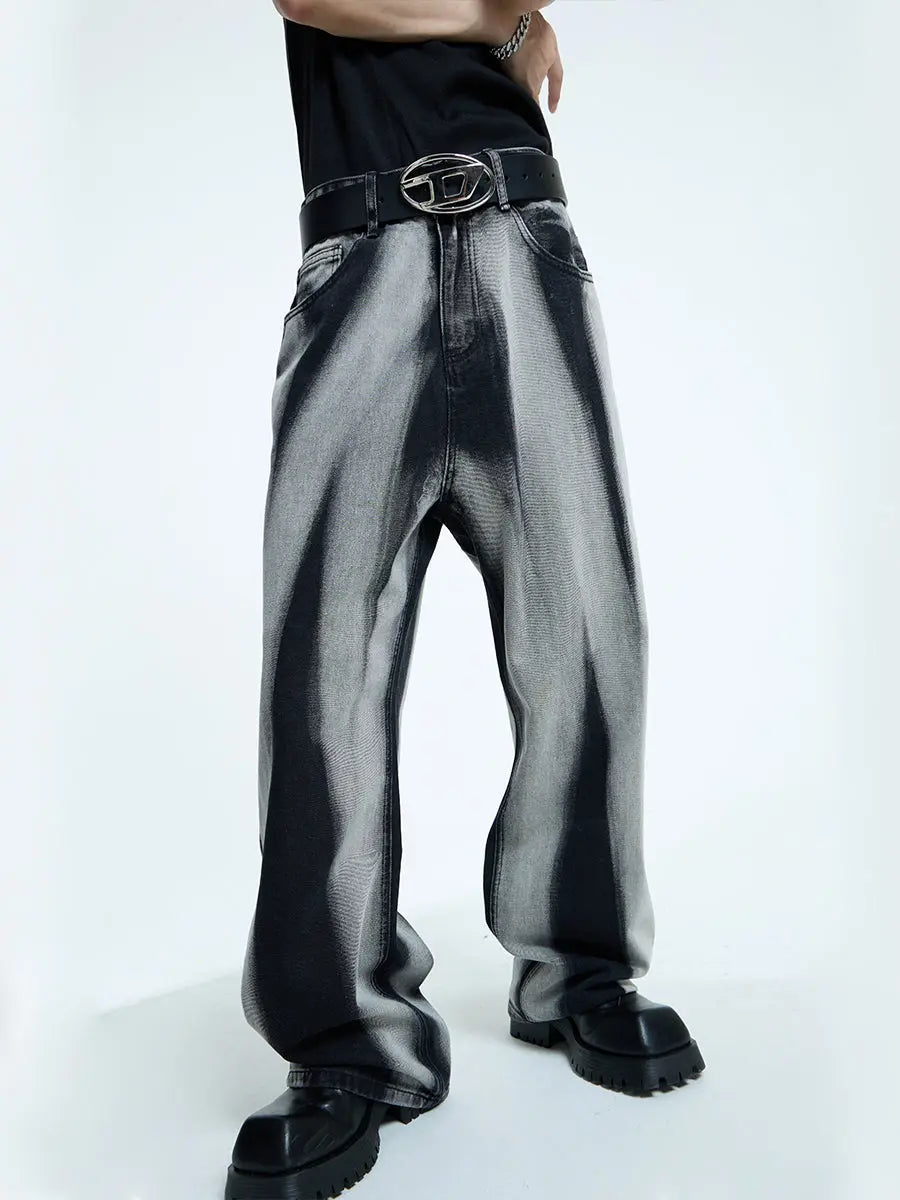 【23s September.】Relaxed tie-dye straight-leg jeans ArtsKoreanMan