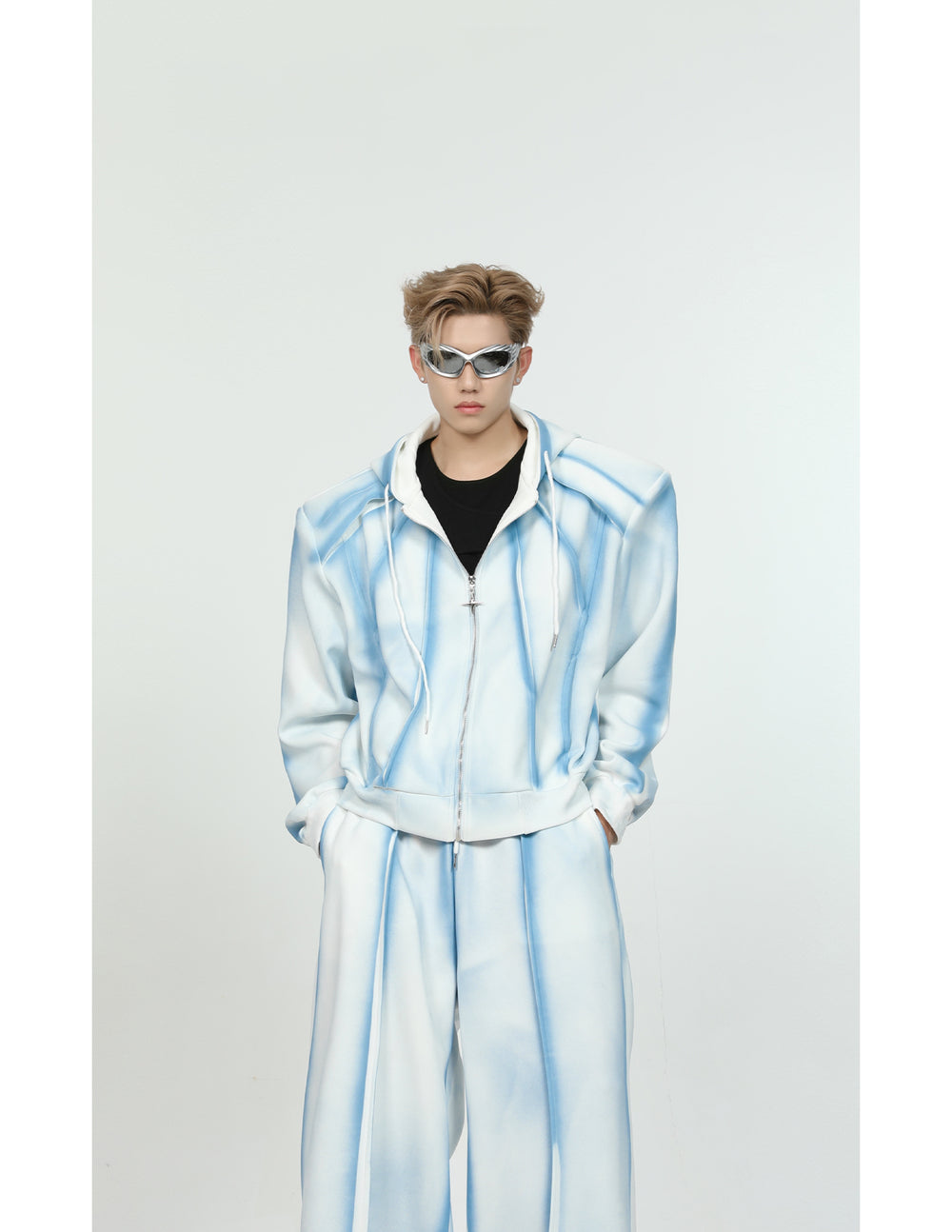 【24s June.】Tie-dyed Gradient Casual Jacket + Straight Wide-leg Pants ArtsKoreanMan