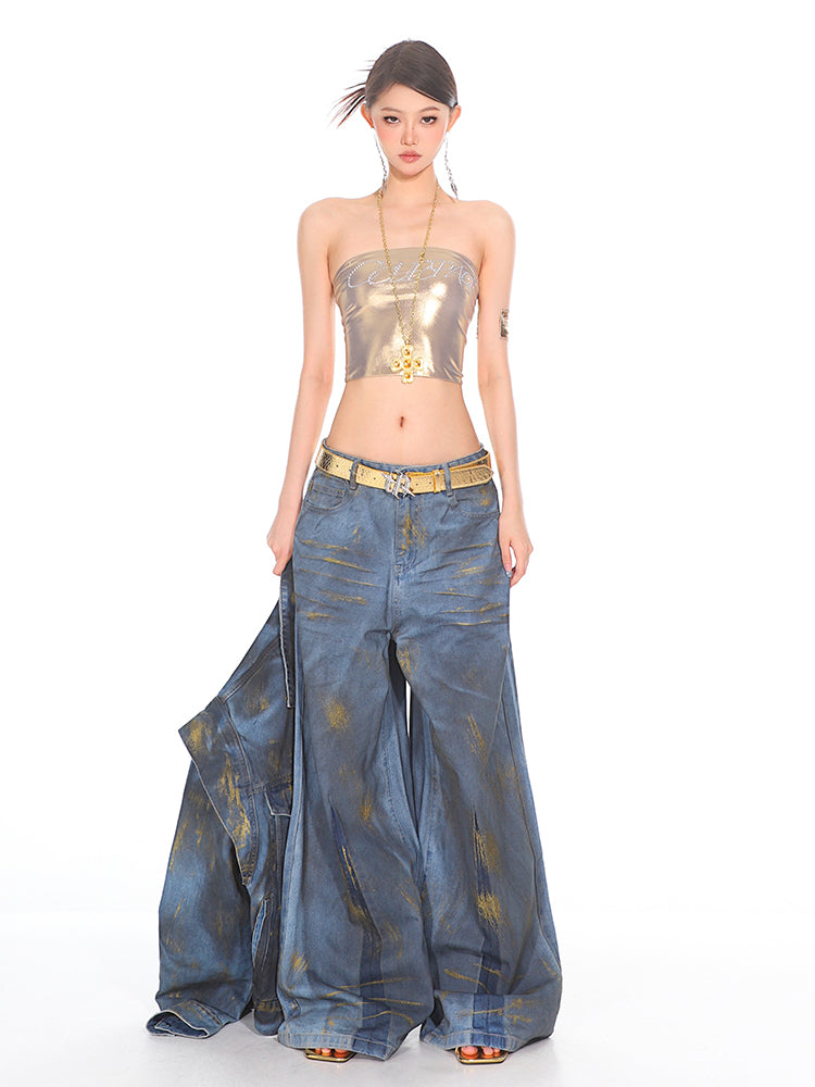 【24s Sep.】Heavy Gradient Wide Leg Washed Jeans ArtsKoreanMan