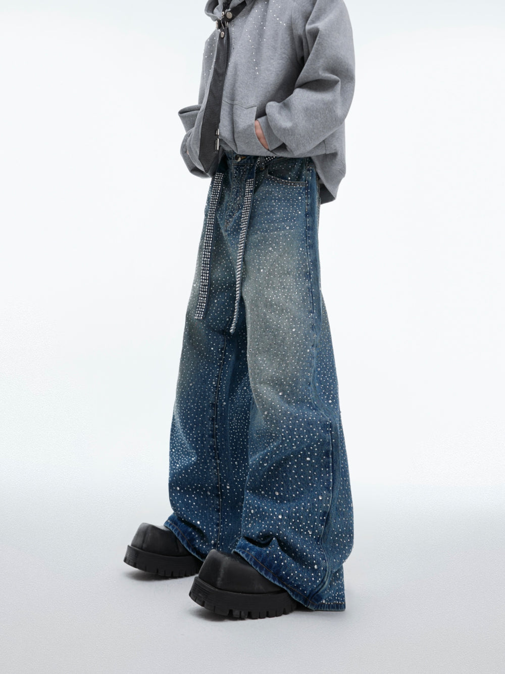 【24s Sep.】Gypsophila Hot Diamond Belt Jeans ArtsKoreanMan