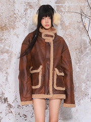 【24s Nov.】Vintage Sherpa Large Pocket Suede Jacket ArtsKoreanMan