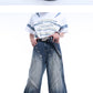 【24s Sep.】Wide-Leg Washed Denim Pants