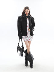 【24s Sep.】Metal Button Texture Leather Jacket ArtsKoreanMan