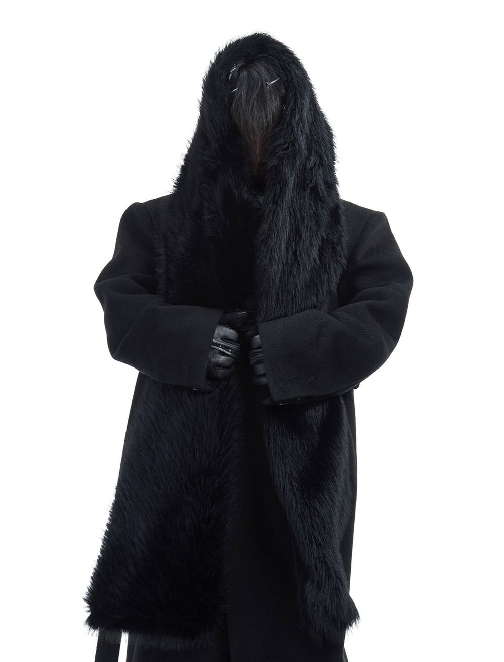 【24s Dec.】Faux Mink Solid Color Plush Scarf ArtsKoreanMan