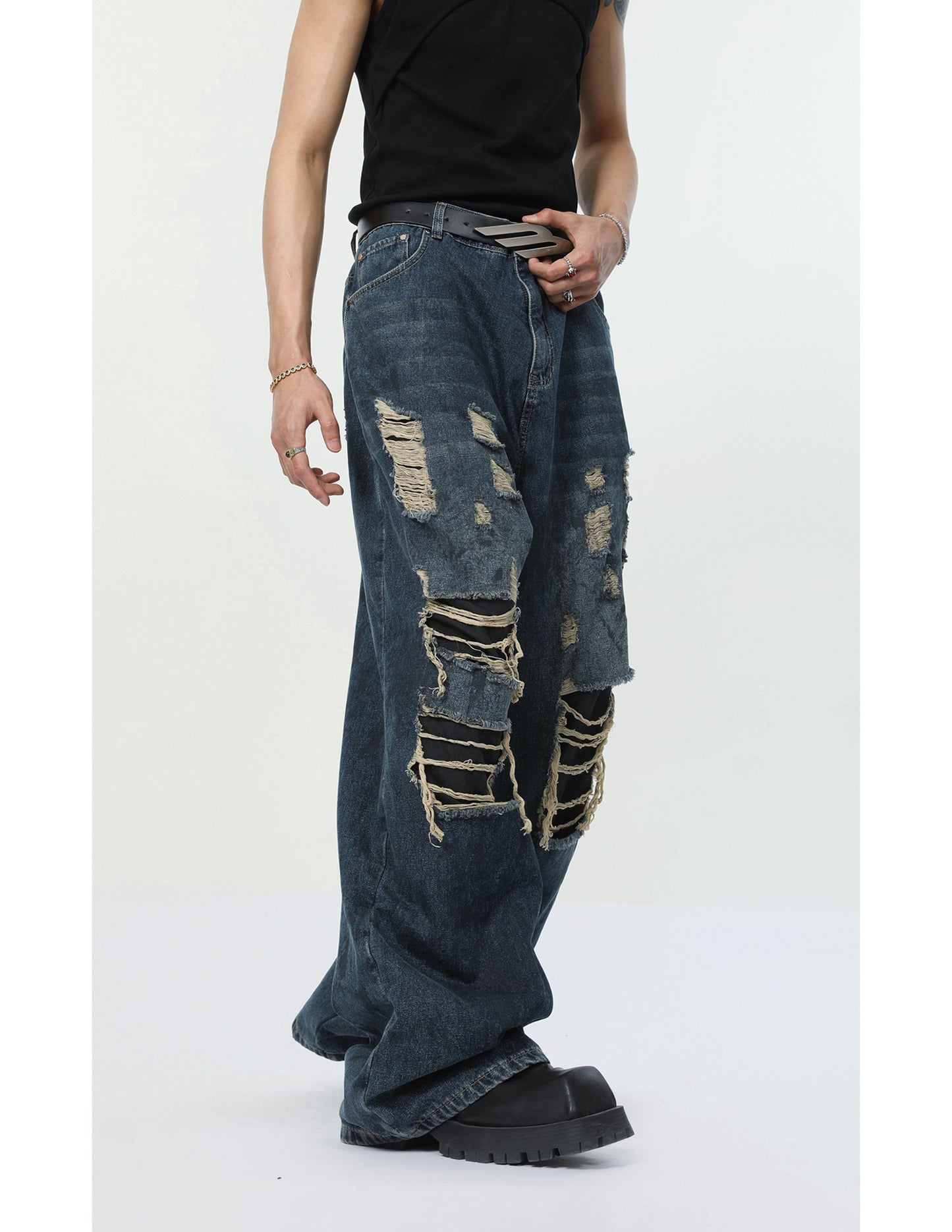 【24s April.】American Graffiti Reversible Jeans