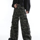 【24s Oct.】Vintage Distressed Camouflage Loose Overalls