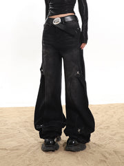 【24s January.】American Street Metal Buckle Washed Jeans ArtsKoreanMan