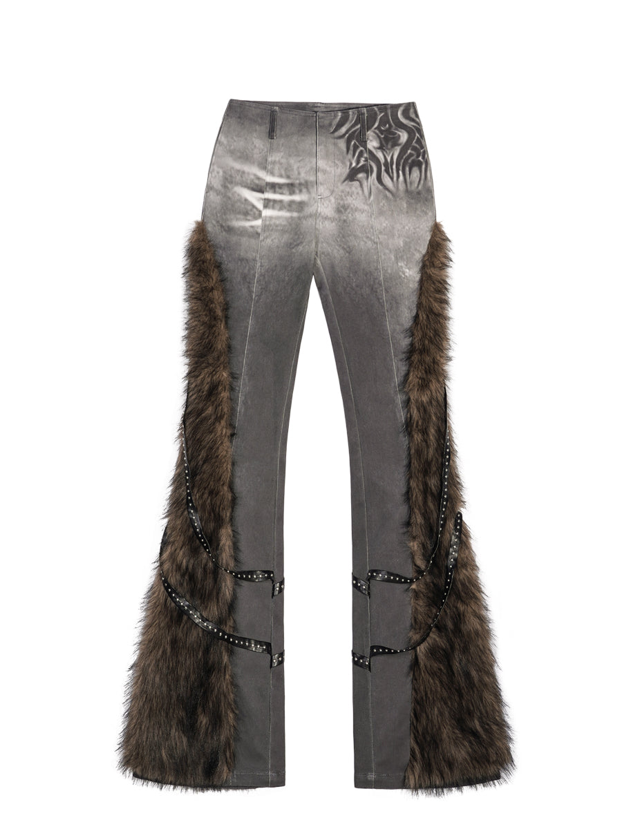 【24s Nov.】Niche Retro Flared Raw Edge Casual Pants ArtsKoreanMan