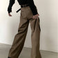【23s November.】Deconstructed Split Pleated Baggy Trousers