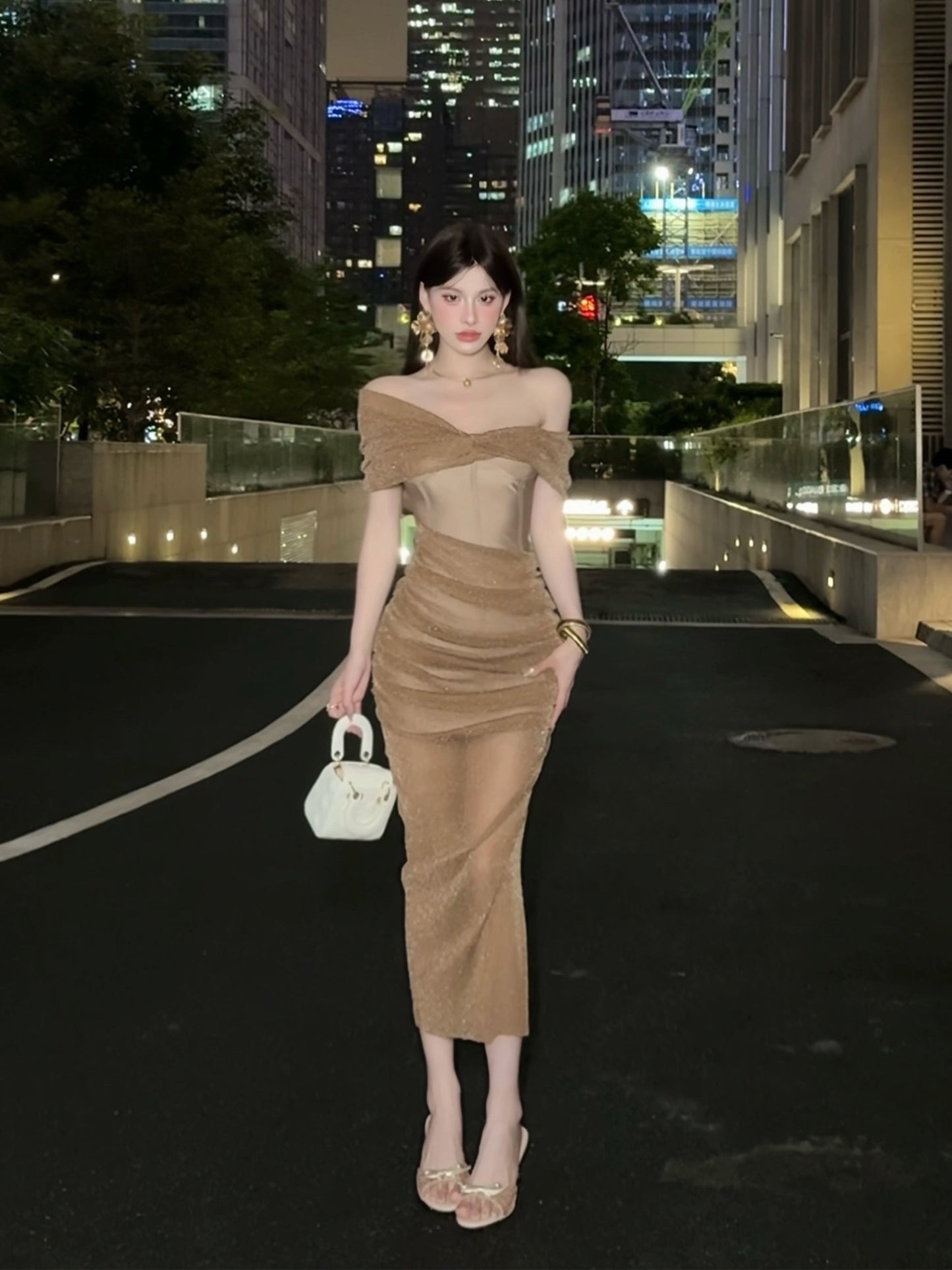 【24s Sep.】French Sexy Long Skirt with Mesh TrendyStyle101