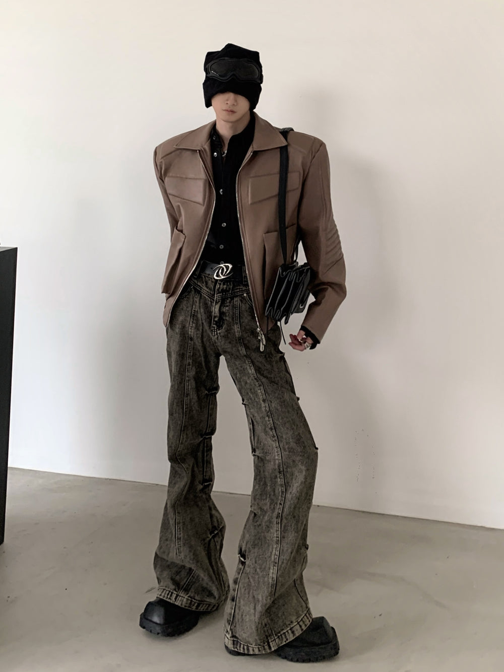 【23s November.】American Distressed Pleated Jeans ArtsKoreanMan