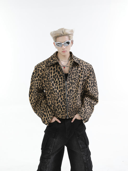 【24s Oct.】Leopard Washed Denim Vintage Jacket