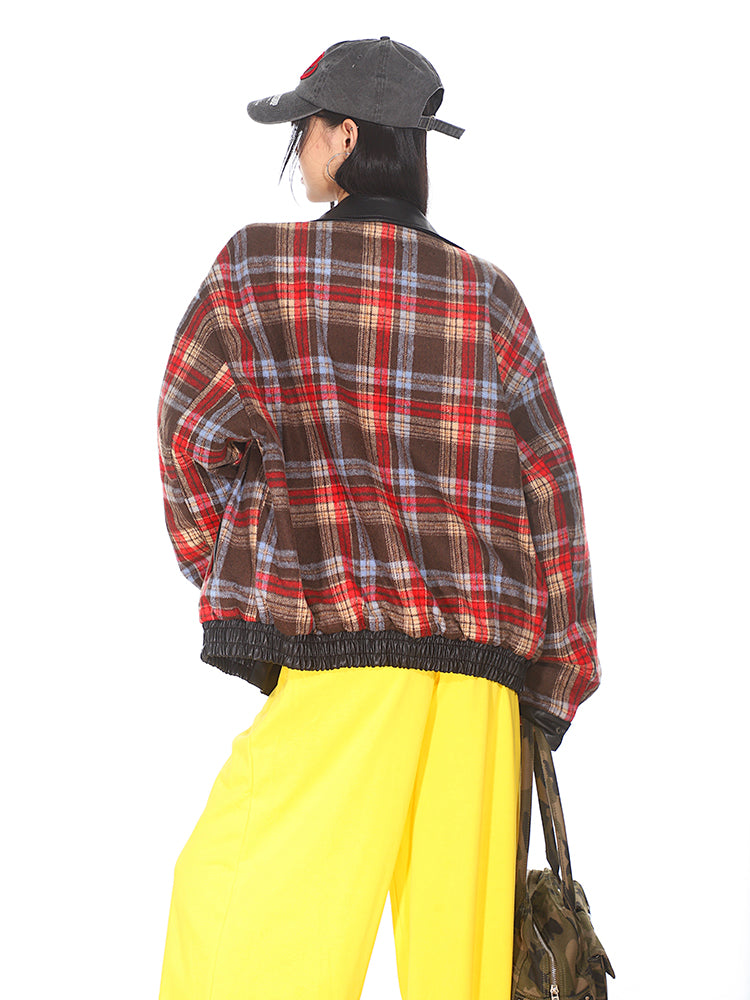 【24s Oct.】American Retro Reversible Plaid Jacket