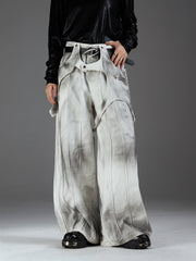 【24s Nov】Detachable Stitching Layered Distressed Washed Jeans ArtsKoreanMan