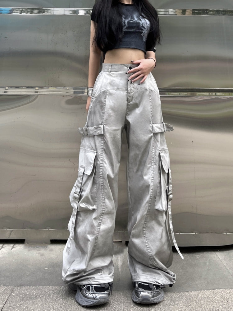 【24s Nov.】American hip-hop wide-leg workwear casual pants ArtsKoreanMan