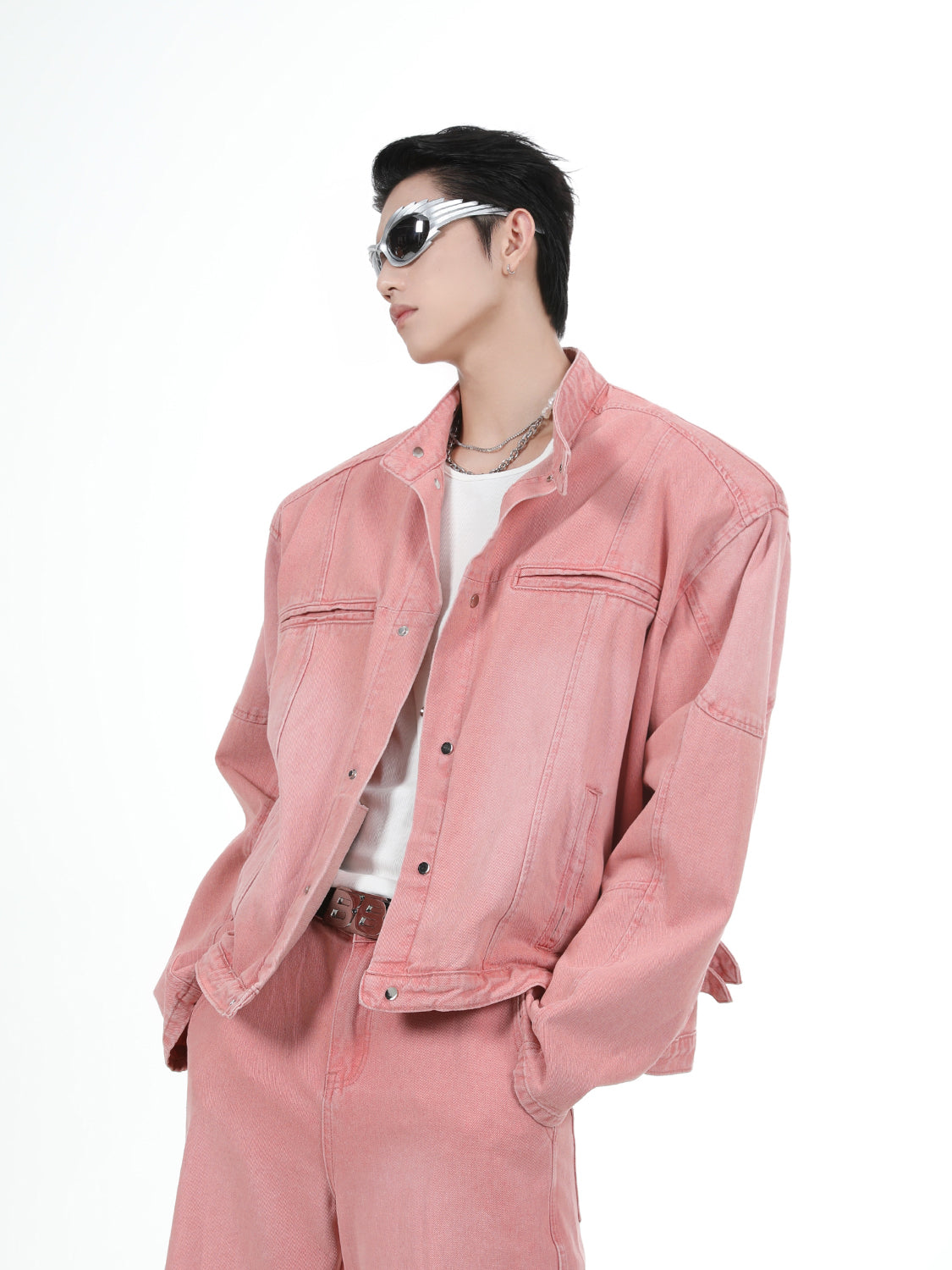 【24s Oct.】Personality Simple Denim Jacket + Jeans ArtsKoreanMan