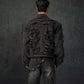 【25s Mar.】Destroyed Studded Shoulder Pad Denim Jacket