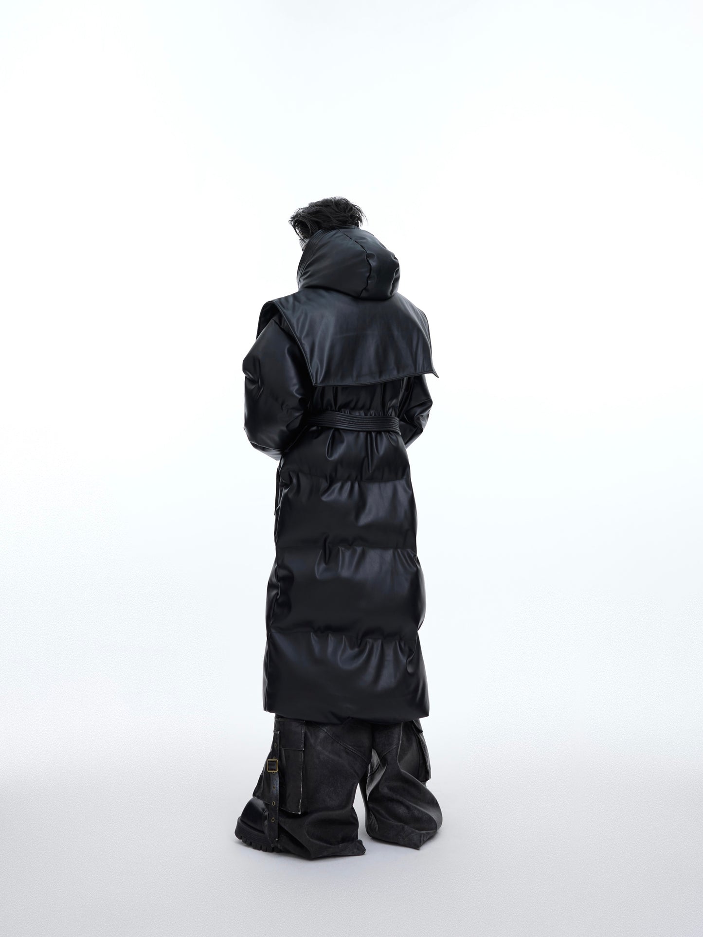【23s December.】Deconstructed Long Hooded Cotton Jacket