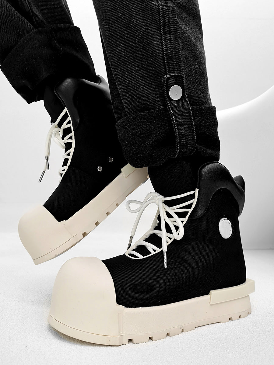 【SLAES】High Street Mickey Big Toe Thick Sole Martin Boots ArtsKoreanMan