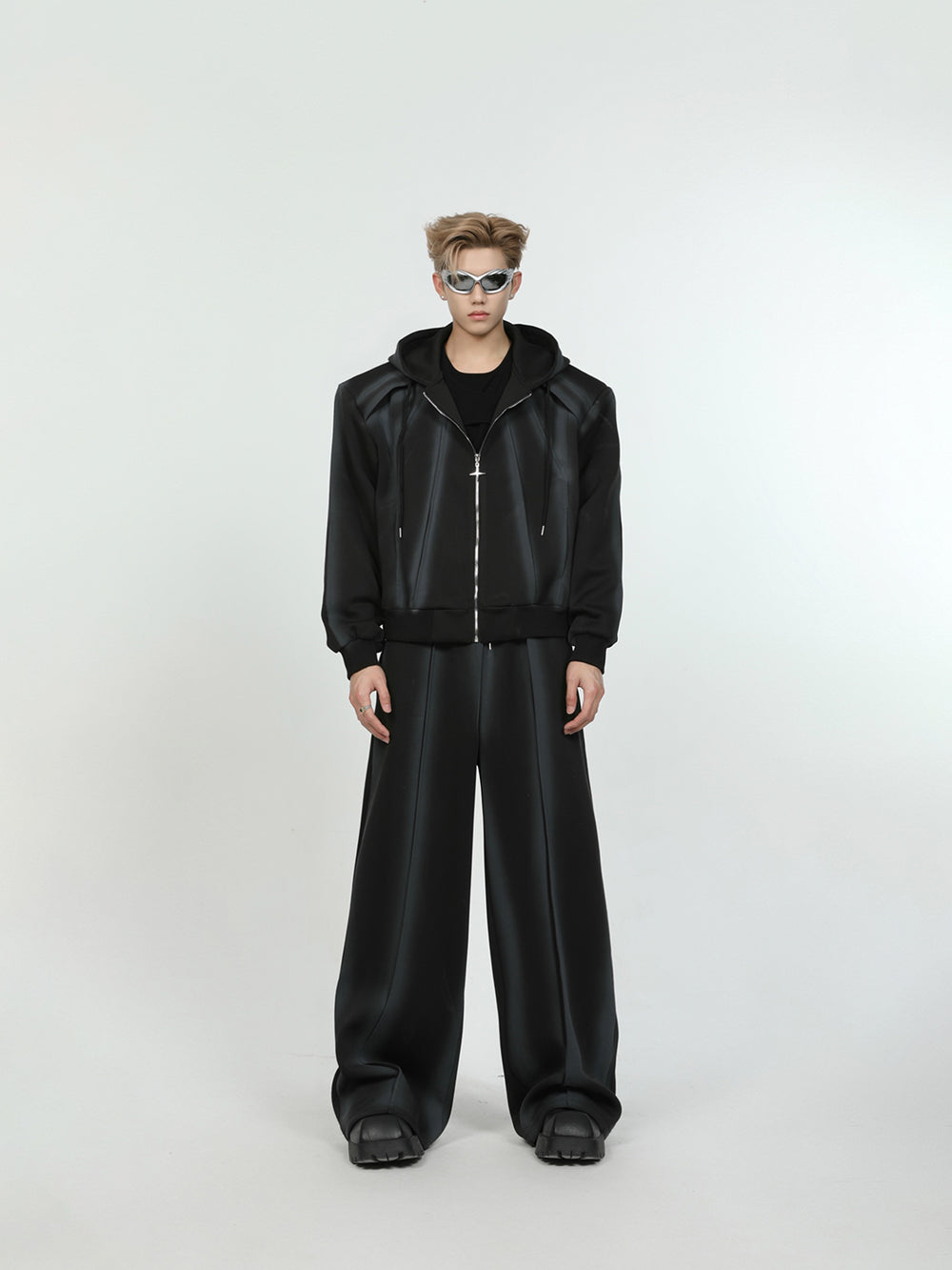 【24s June.】Tie-dyed Gradient Casual Jacket + Straight Wide-leg Pants ArtsKoreanMan