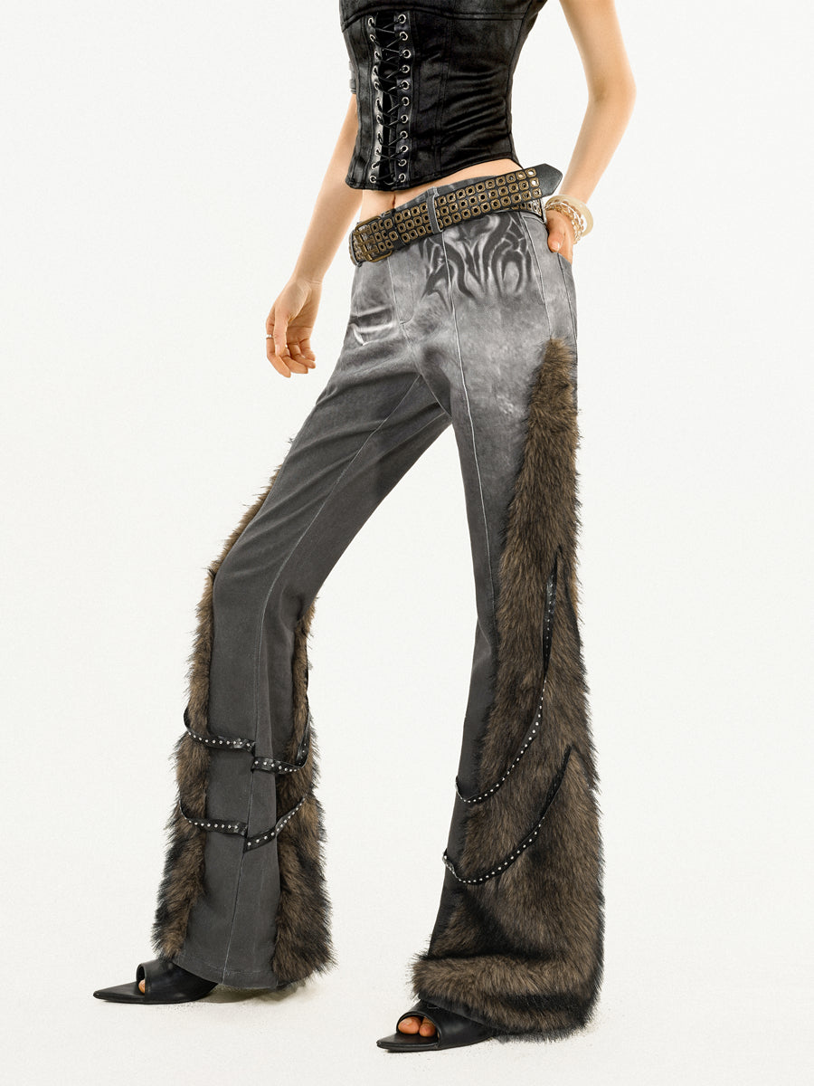 【24s Nov.】Niche Retro Flared Raw Edge Casual Pants ArtsKoreanMan