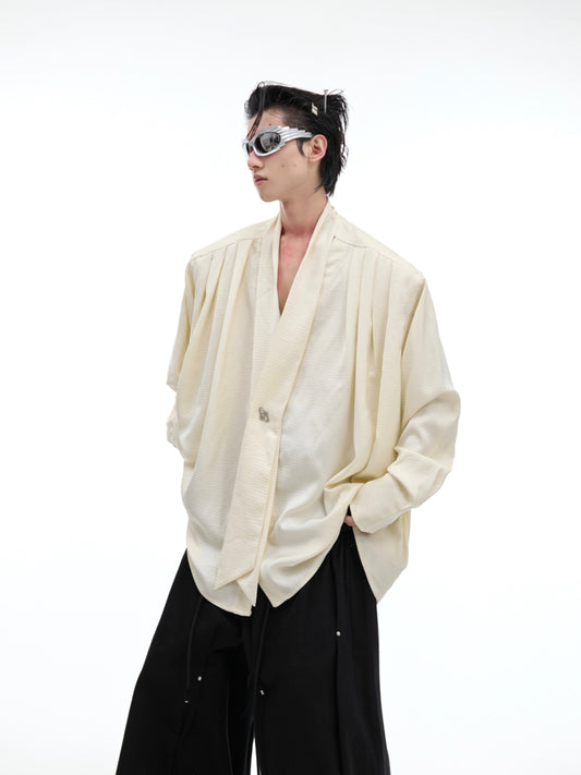 【24s Oct.】Deconstructed Silk Flowing Loose Shirt