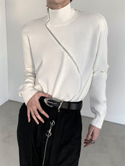 【23s November.】Metallic Zippered Turtleneck Sweater ArtsKoreanMan