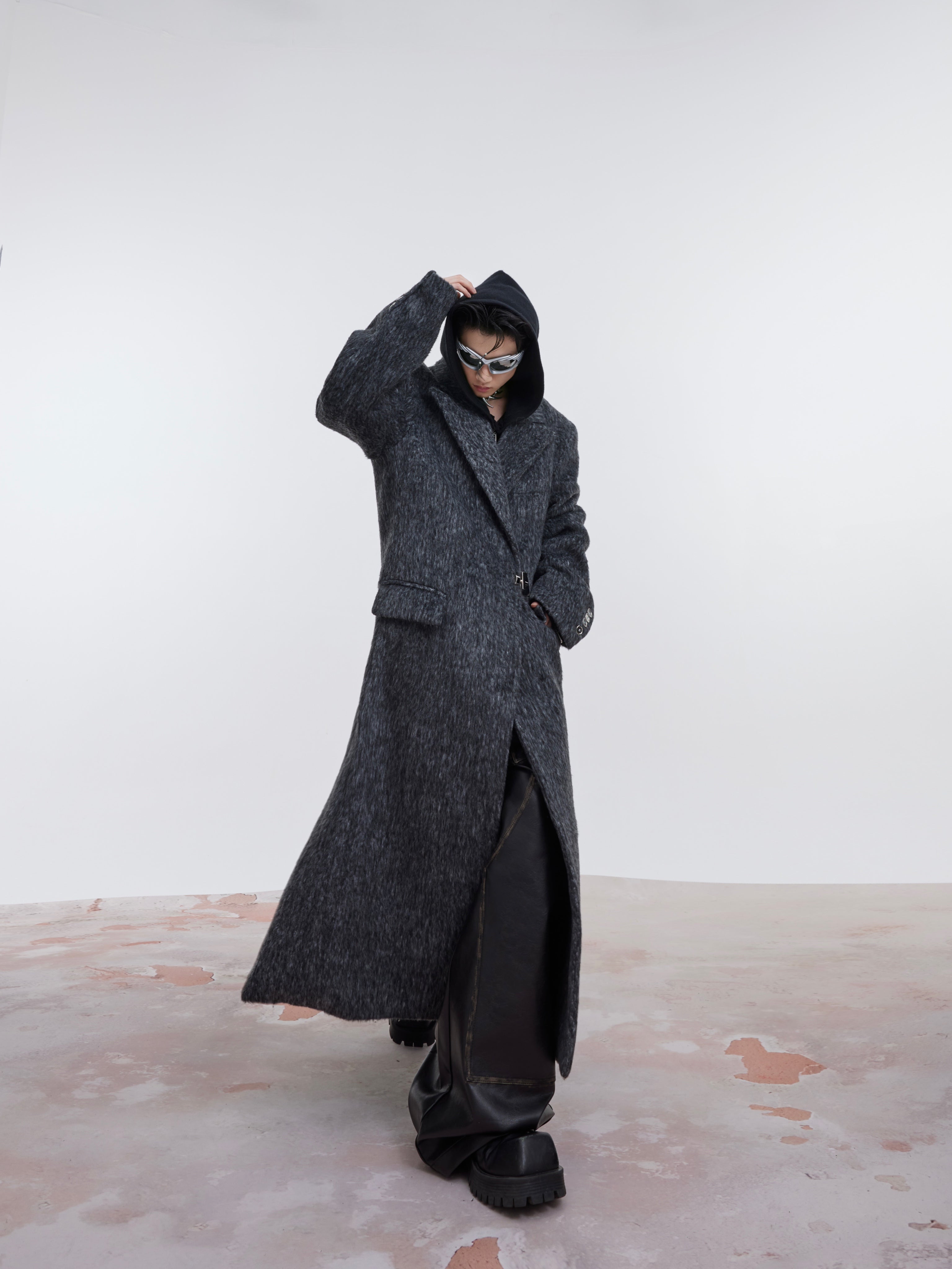 Padded wool coat best sale