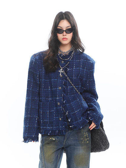 【25s Mar.】Chanel-Inspired Relaxed Fit Tweed Jacket