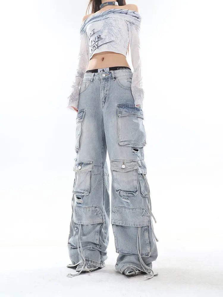 【23s September.】Multi-pocket Cargo Jeans ArtsKoreanMan