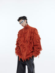 【24s Oct.】Tassel Jacquard Thickened Knitted Sweater ArtsKoreanMan