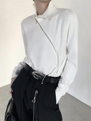 【23s November.】Metallic Zippered Turtleneck Sweater ArtsKoreanMan