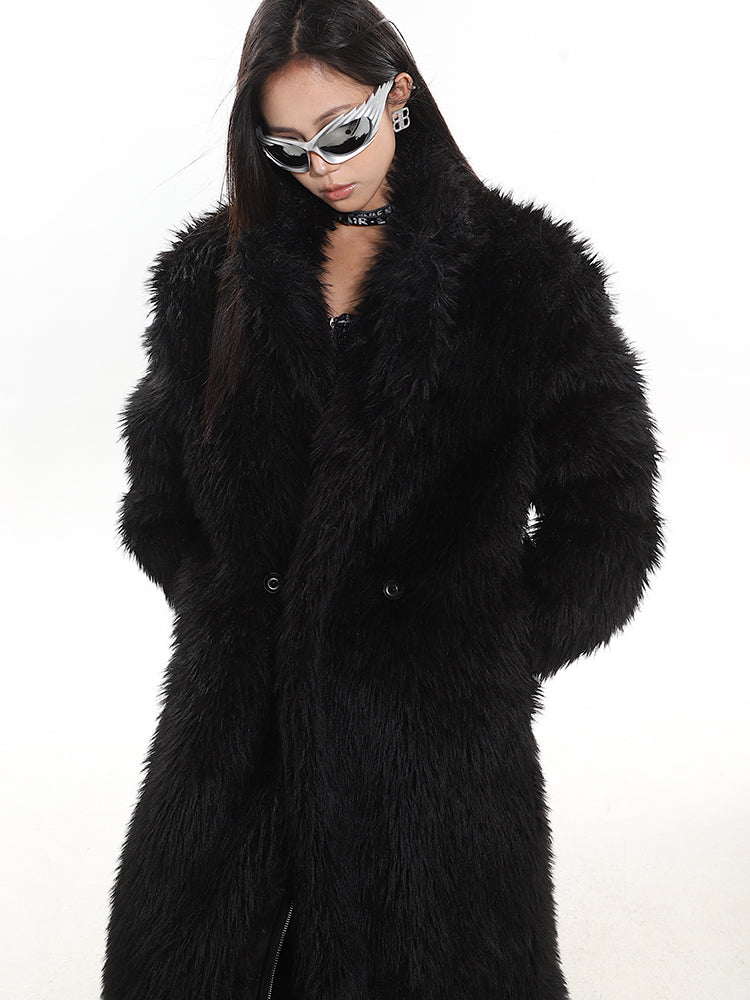 【23s December.】High-end Lapel Long Fur Coat