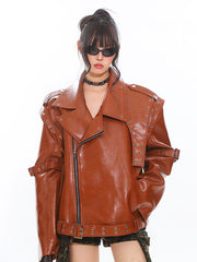 【24s Nov.】Loose Biker Jacket with Collar ArtsKoreanMan