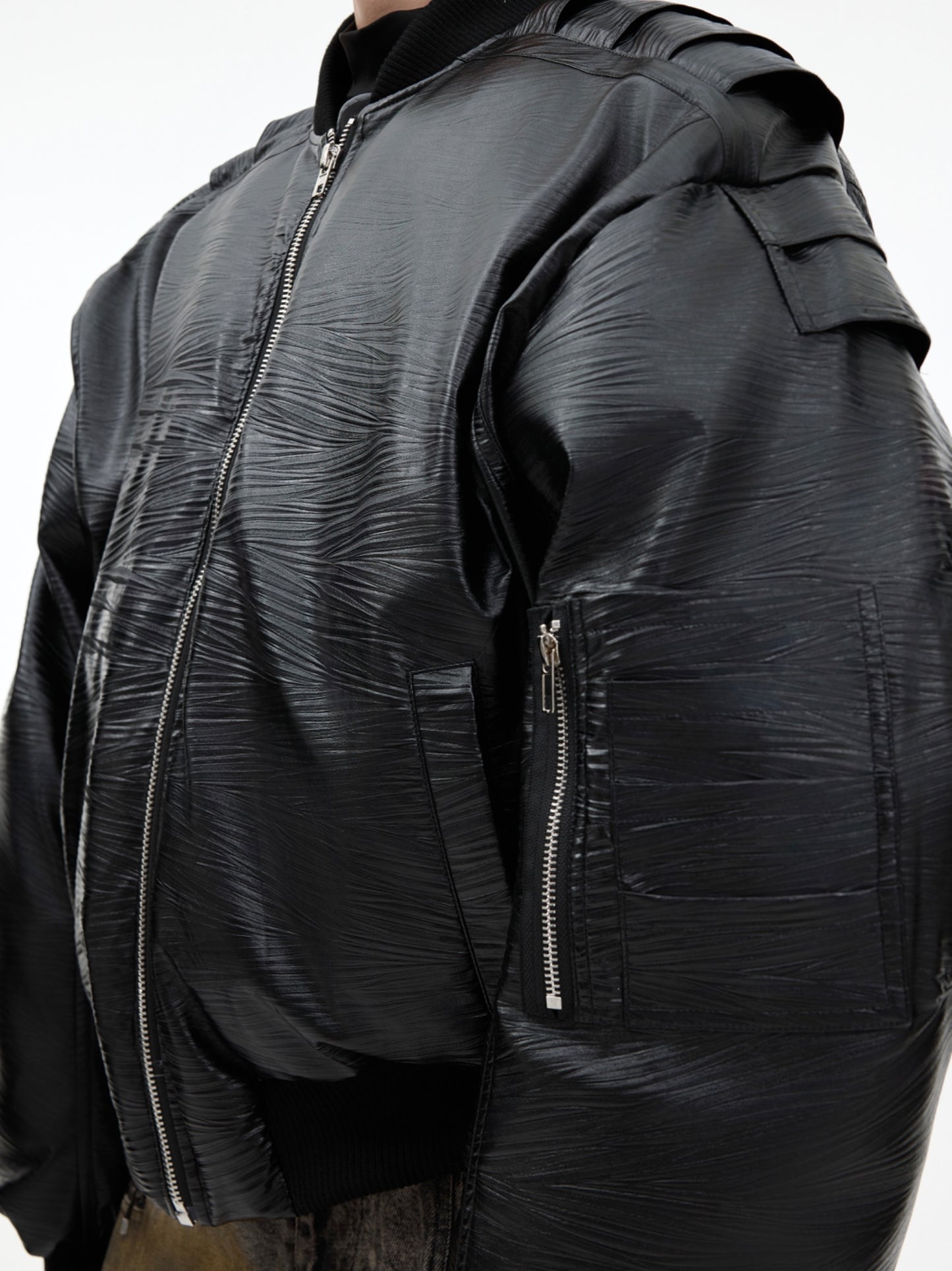 【24s Nov.】PU Leather Baseball Jacket