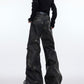 【23s November.】Distressed Faded Leather Trousers
