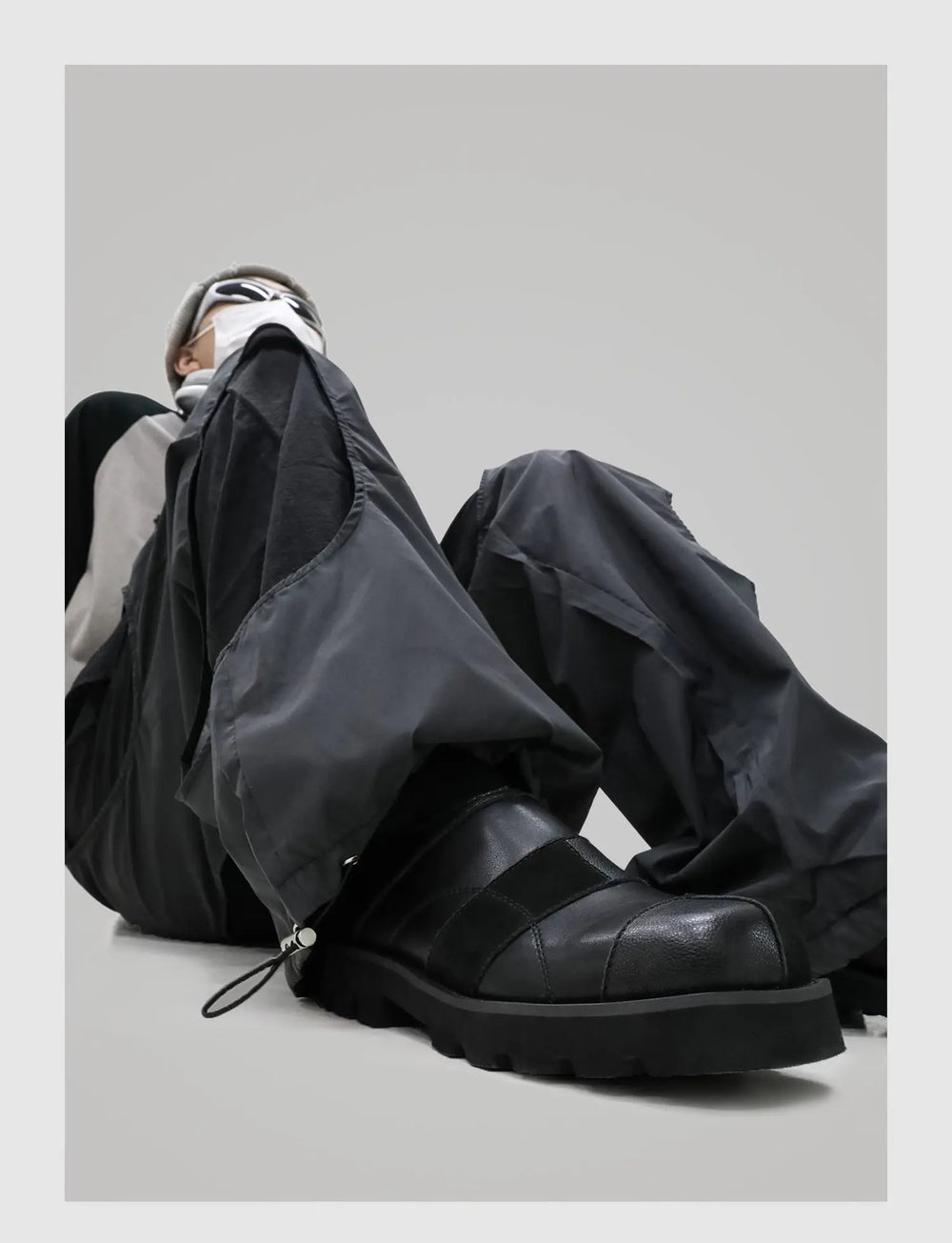 Stitching Square Toe Casual Shoes ArtsKoreanMan