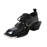 【New】Leather Shoes with Belt ArtsKoreanMan