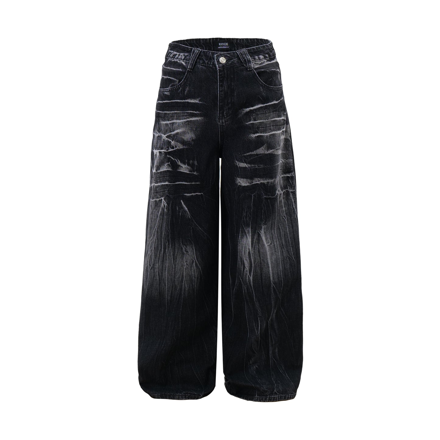 【25s Jan.】Lightning Pattern Wide-leg Jeans