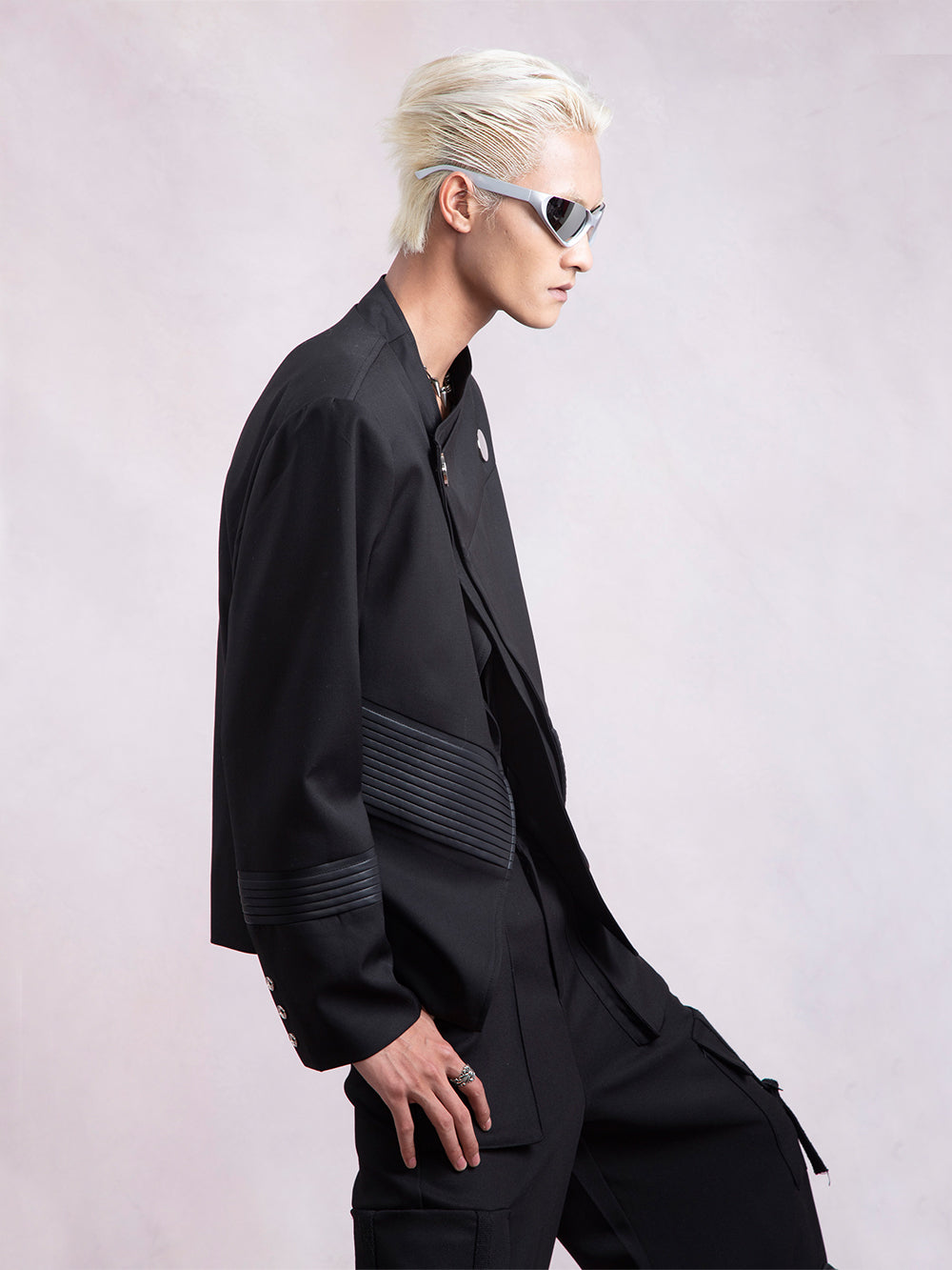 【24s Dec.】Cross-button Placket Large Button Suit Jacket ArtsKoreanMan