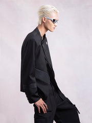 【24s Dec.】Cross-button Placket Large Button Suit Jacket ArtsKoreanMan