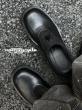 【New】Black Half Platform Shoes ArtsKoreanMan
