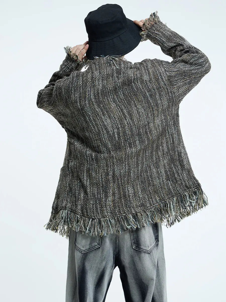 【23s September.】Vintage Braided Raw Trim Unisex Jacket ArtsKoreanMan