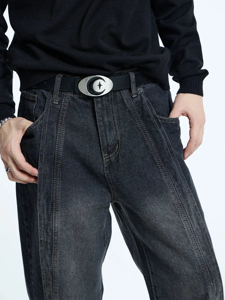 【23s September.】Hip-Hop Relaxed Straight Jeans ArtsKoreanMan